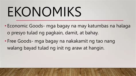 EKONOMIKS Grade 9 Aralin 1 Ekonomiks .